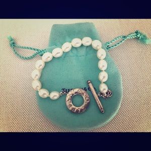 Tiffany & Co. Sterling Silver Pearl Bracelet